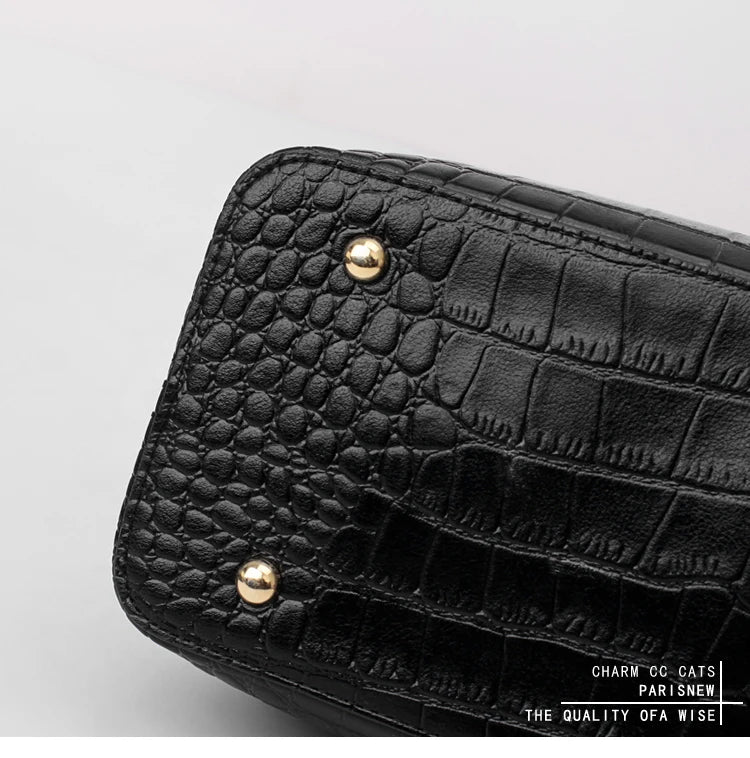 Brand Crocodile pattern Leather luxury Handbags Designer High Quality alligator large capacity Lady Shoulder Crossbody Bag