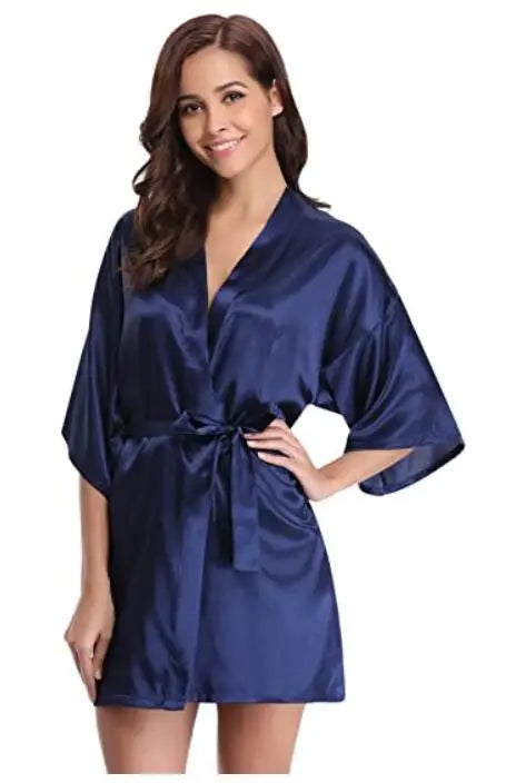 Bathrobe Women Silk Bridesmaid Robes Sexy Satin Robe Ladies Dressing Gowns