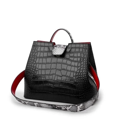 Brand Crocodile pattern Leather luxury Handbags Designer High Quality alligator large capacity Lady Shoulder Crossbody Bag