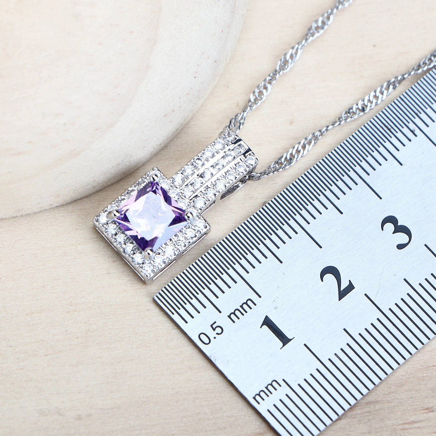 4Sets Silver 925 Fine Costume Jewellery Earrings Rings Bracelets Pendant Necklace
