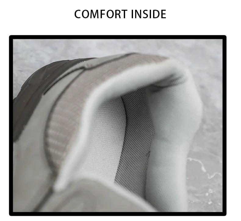 Men Sneakers Comfortable Leather Flat Footwear For Men