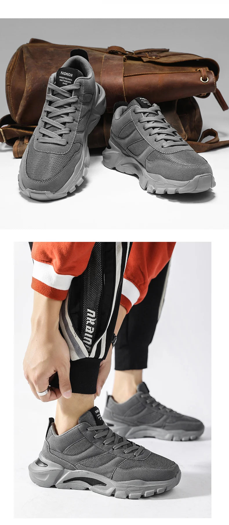 Outdoor Sneakers Fashion Comfortable Walking Sneakers Shoes For Men