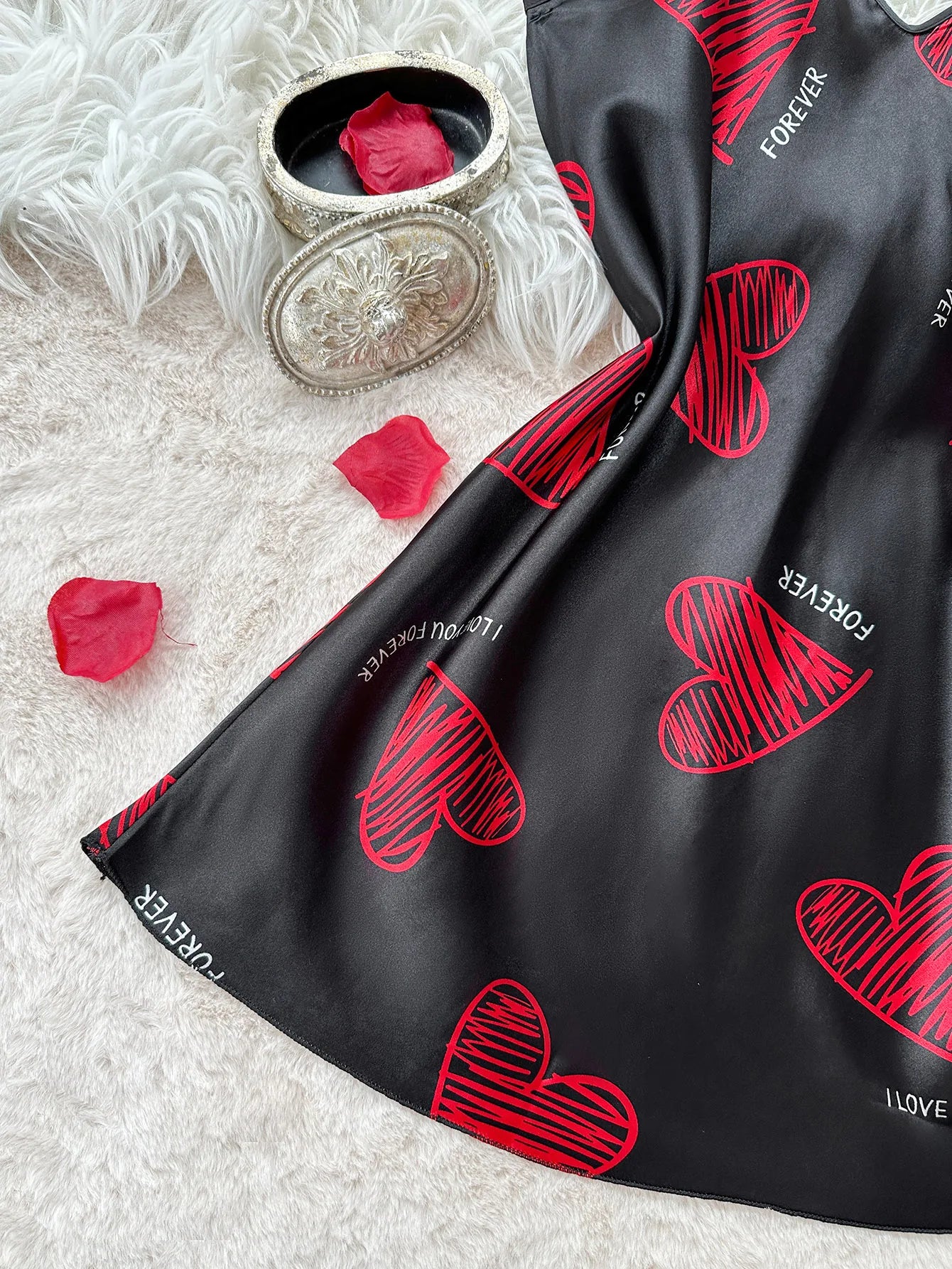 Nightdress V Neck Backless Sleepwear Dress