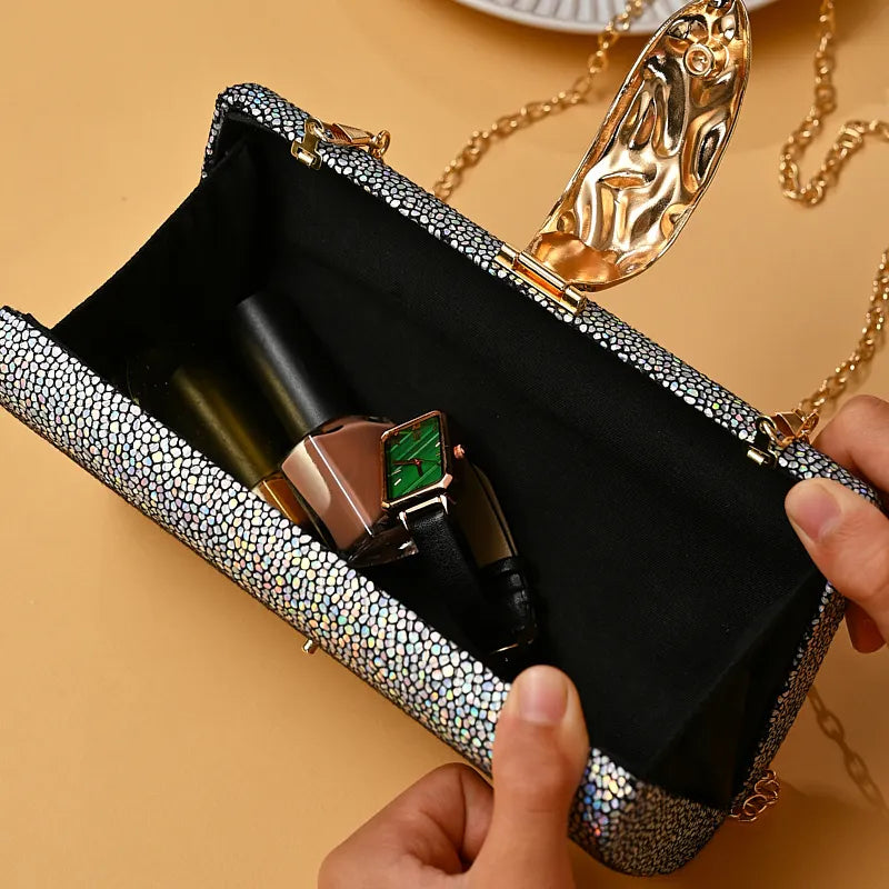 Fashionable Wedding Party Clutch Bag for Ladies Small Square Handbag