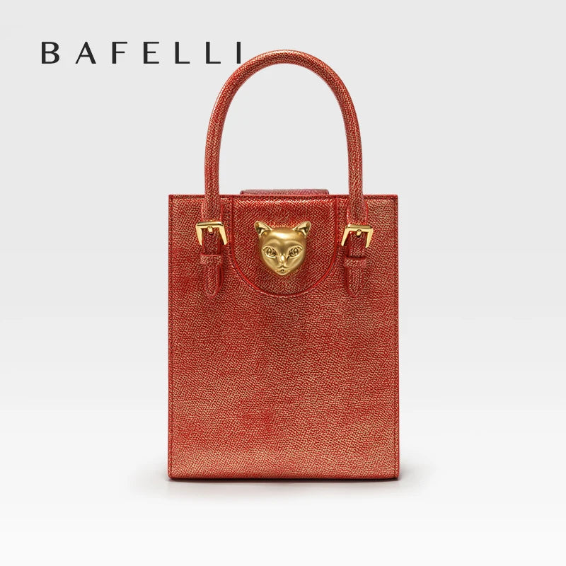 BAFELLI 2025 NEW WOMEN'S HANDBAG CAT LUXURY BRAND DESIGNER ORIGINAL STYLE TRENDING SHOULDER CASUAL BAGS