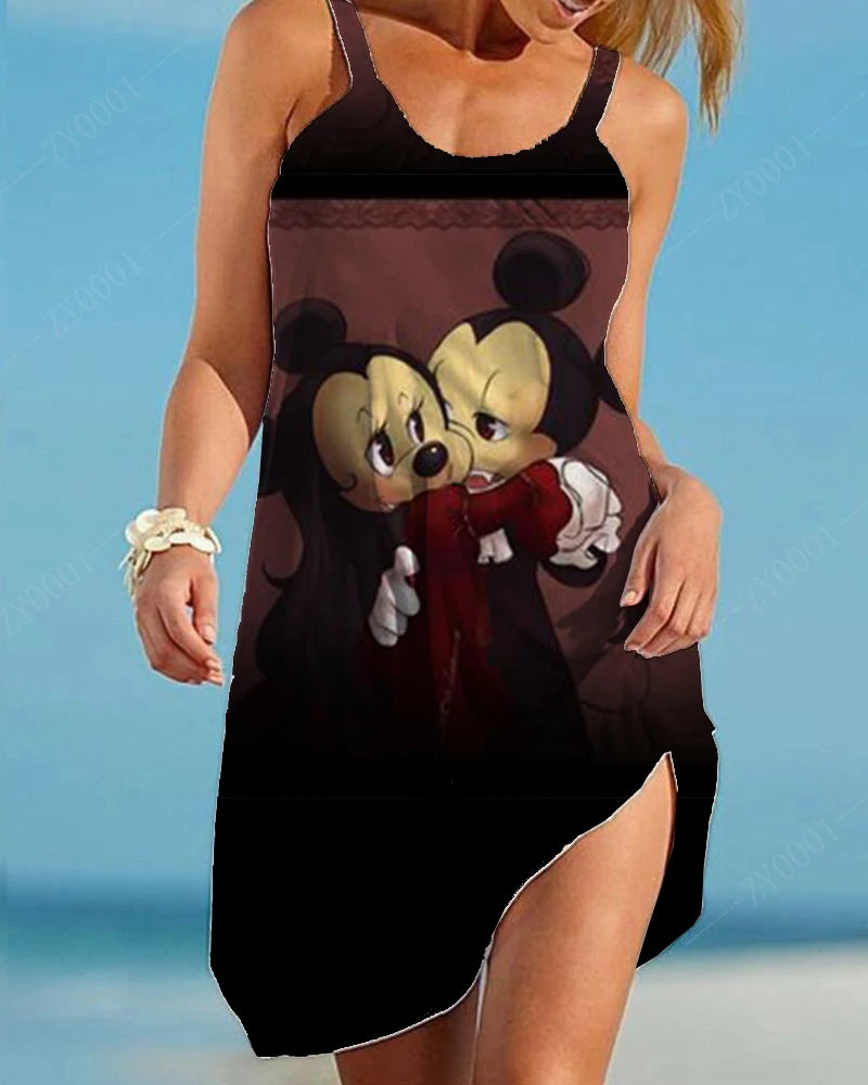 Plus Size Dressess Seaside Disney Elegant Women's Summer Dress