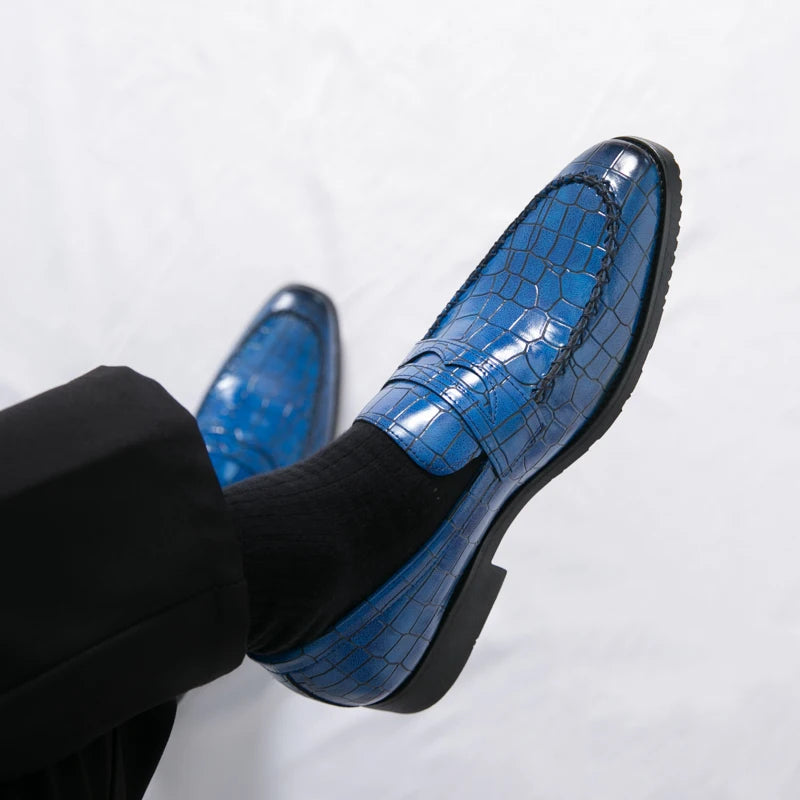 Luxury Loafers Men Slip-On Business,Office and Wedding Dress Driving Shoes