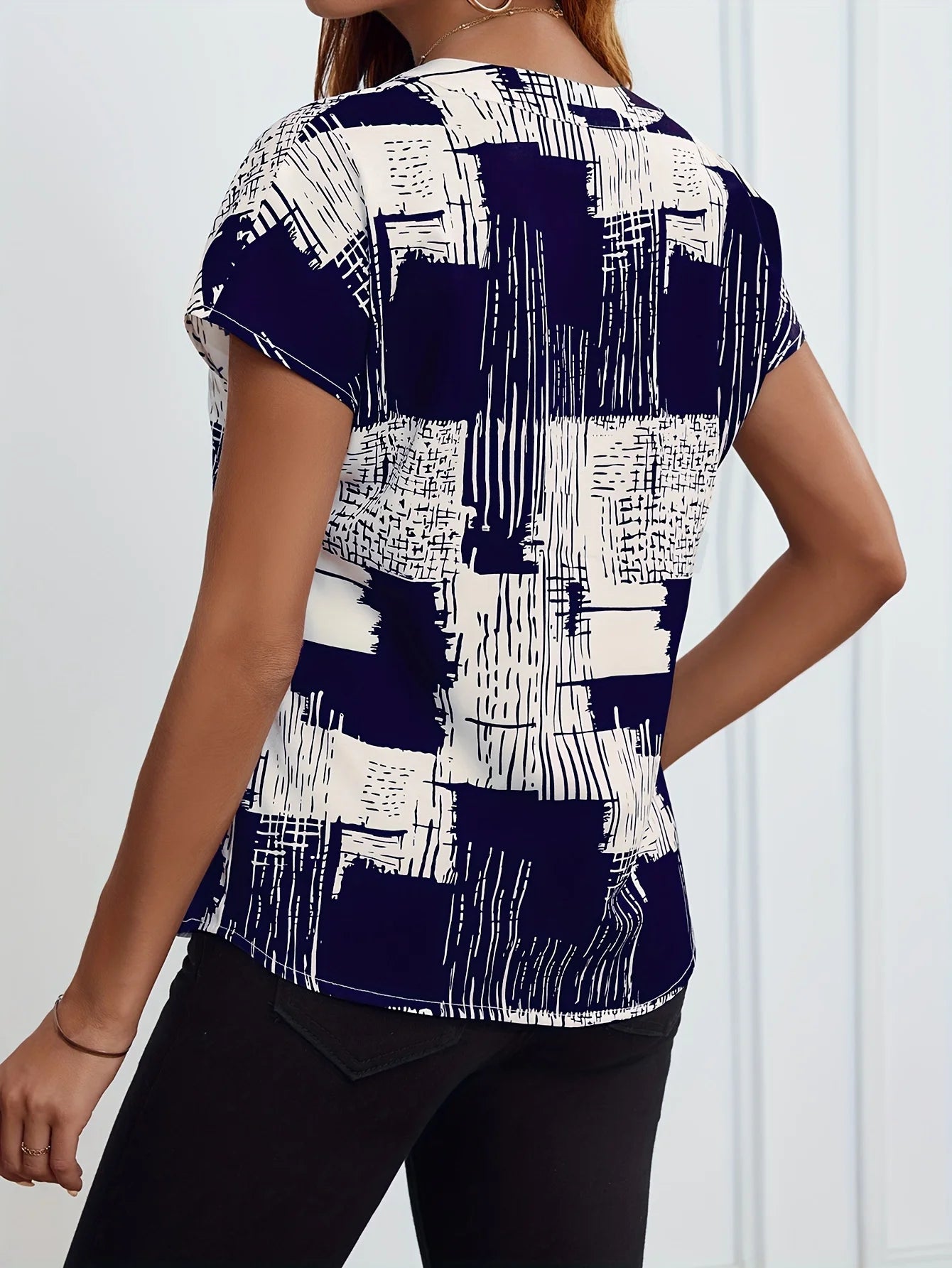 V-Neck Short Sleeve Shirt