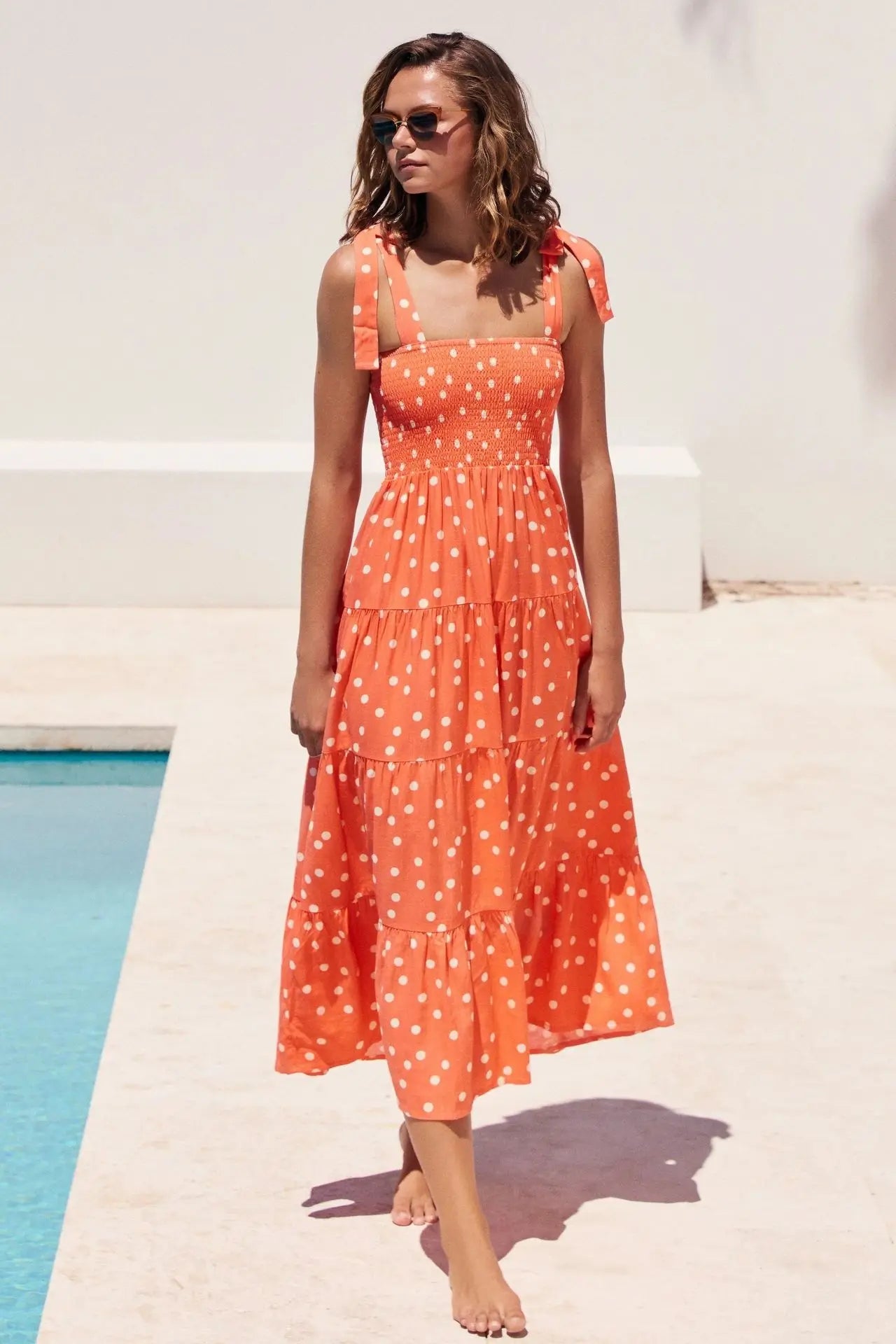 Sexy Sleeveless Hot Girl Strap Long Casual Comfortable Dress For Women