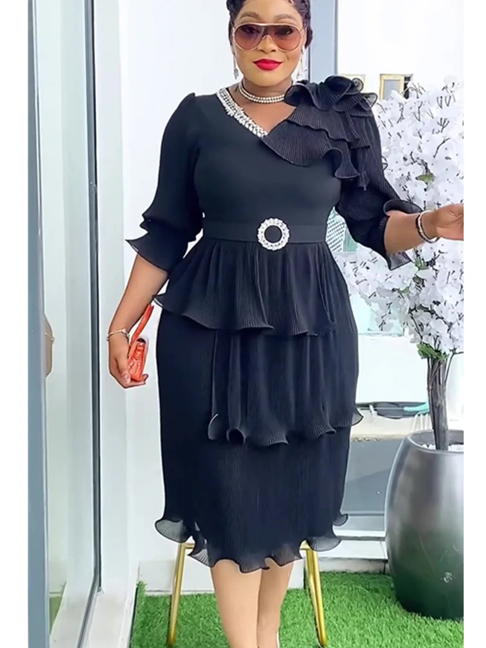 Women Dashiki Ankara Wedding Evening Gown Elegant Dress