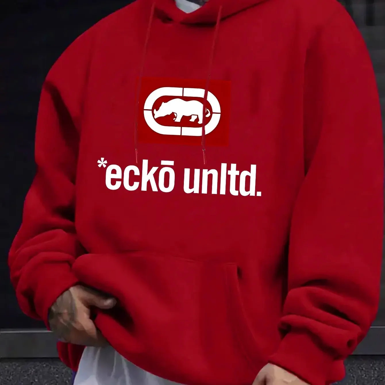 Men's hoodie with graphic "Ecko Unlimited" - Casual sweater long sleeves