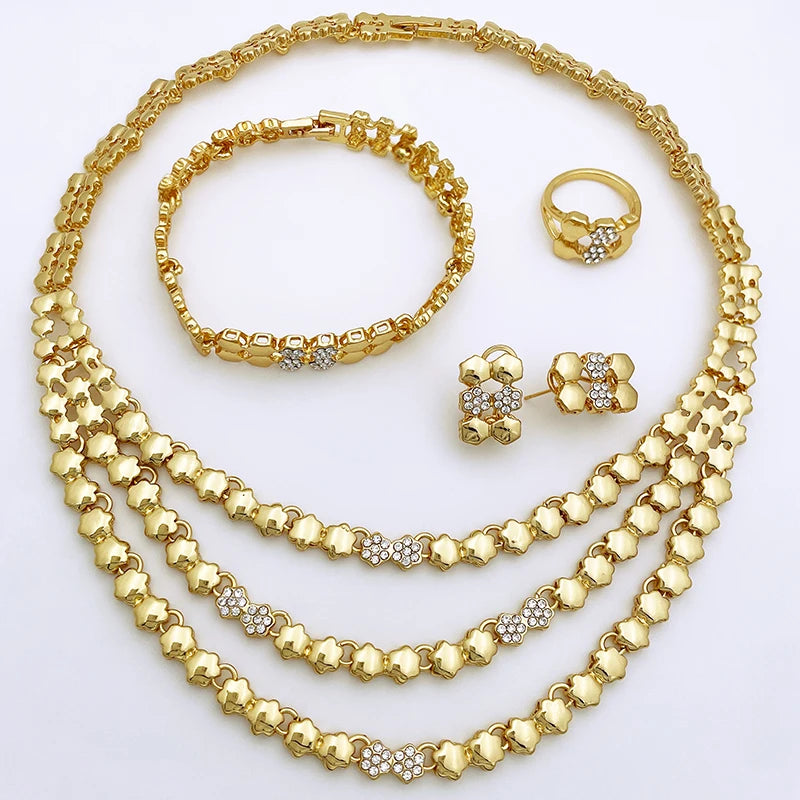 Gold Color Necklace Sets For Women