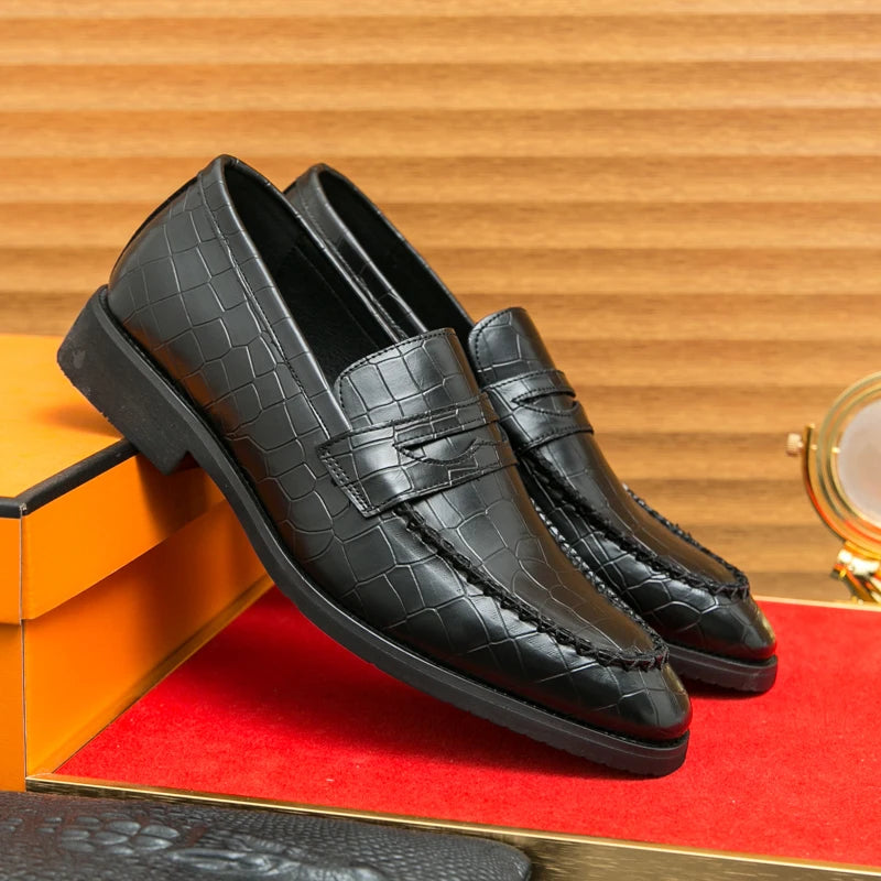 Luxury Loafers Men Slip-On Business,Office and Wedding Dress Driving Shoes