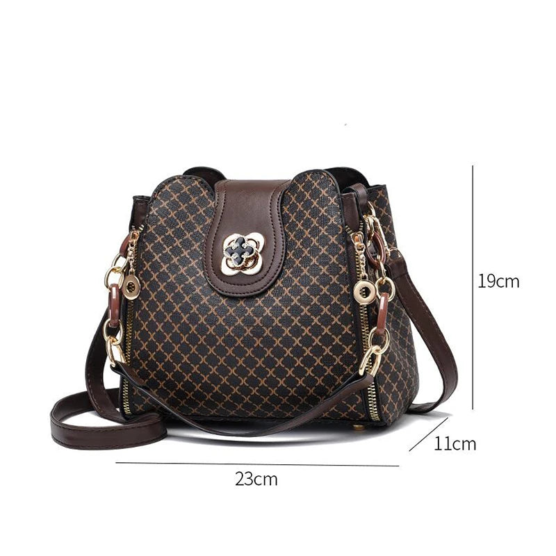 Luxury Design Bucket Shoulder Crossbody and Large Capacity Single Shoulder Straddle Bag