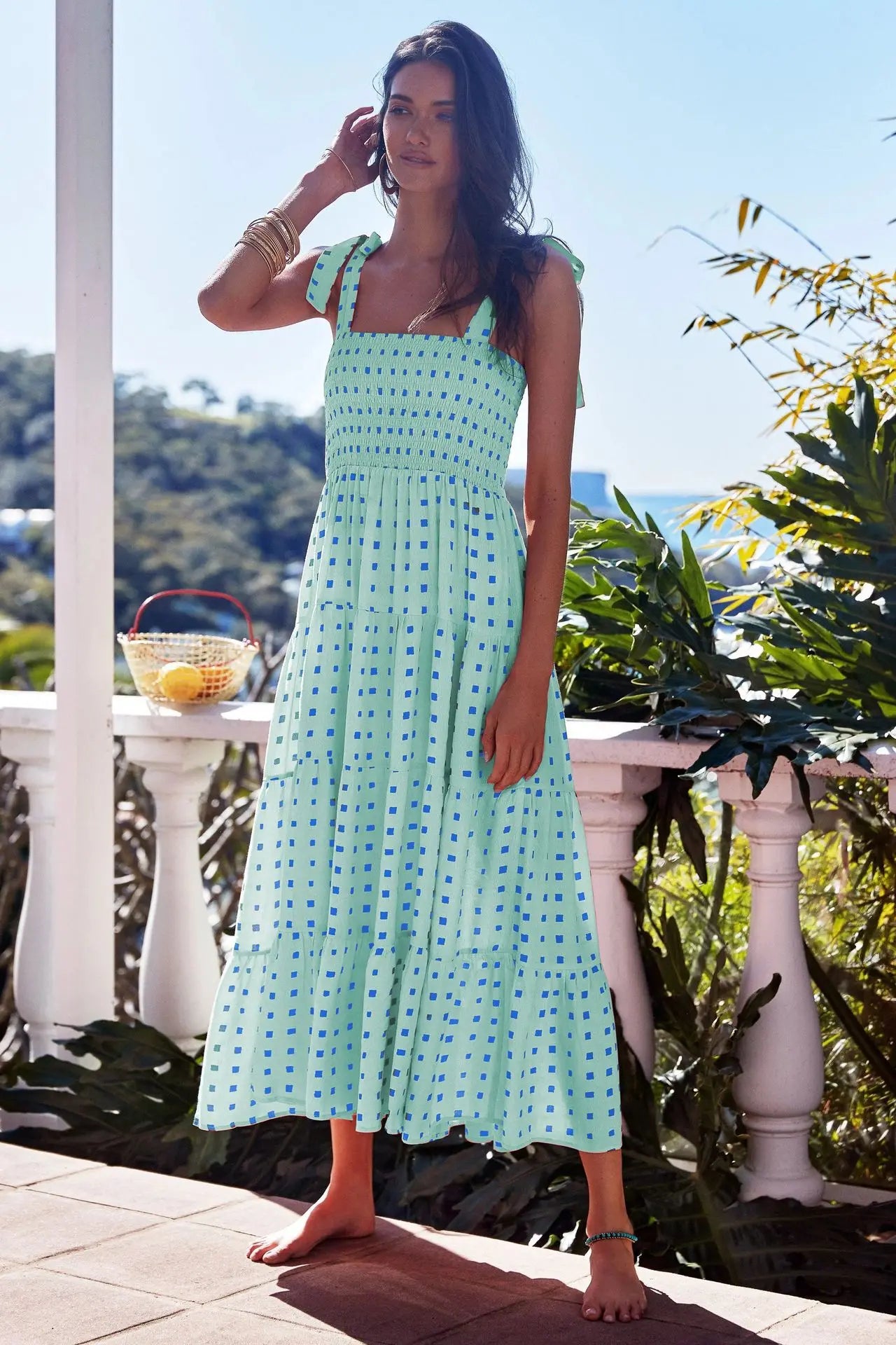 Sexy Sleeveless Hot Girl Strap Long Casual Comfortable Dress For Women