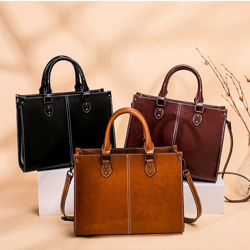 Women Handbag Cross body Shoulder Bag Genuine Leather Shopping Bags