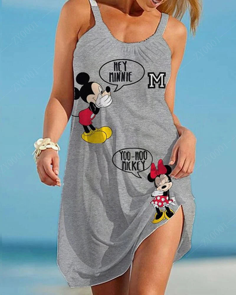 Plus Size Dressess Seaside Disney Elegant Women's Summer Dress