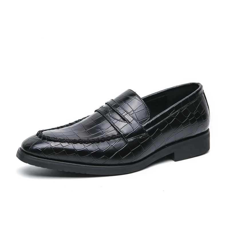 Luxury Loafers Men Slip-On Business,Office and Wedding Dress Driving Shoes