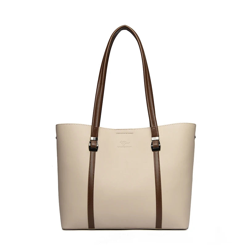Large Capacity Shopping Luxury High Leather Ladies Bag