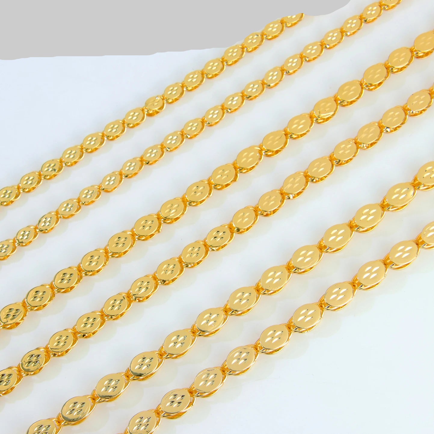 Luxury Long Necklace 50/100cm 24k Gold Plated Islamic Turkish Jewelry