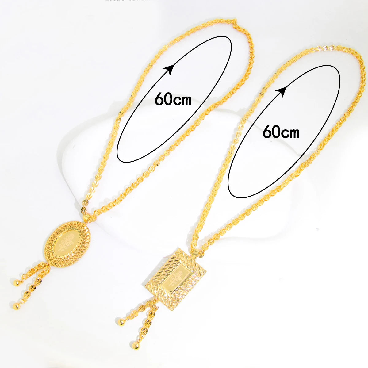 Necklace 21k Gold Plated Luxury Wedding Party set