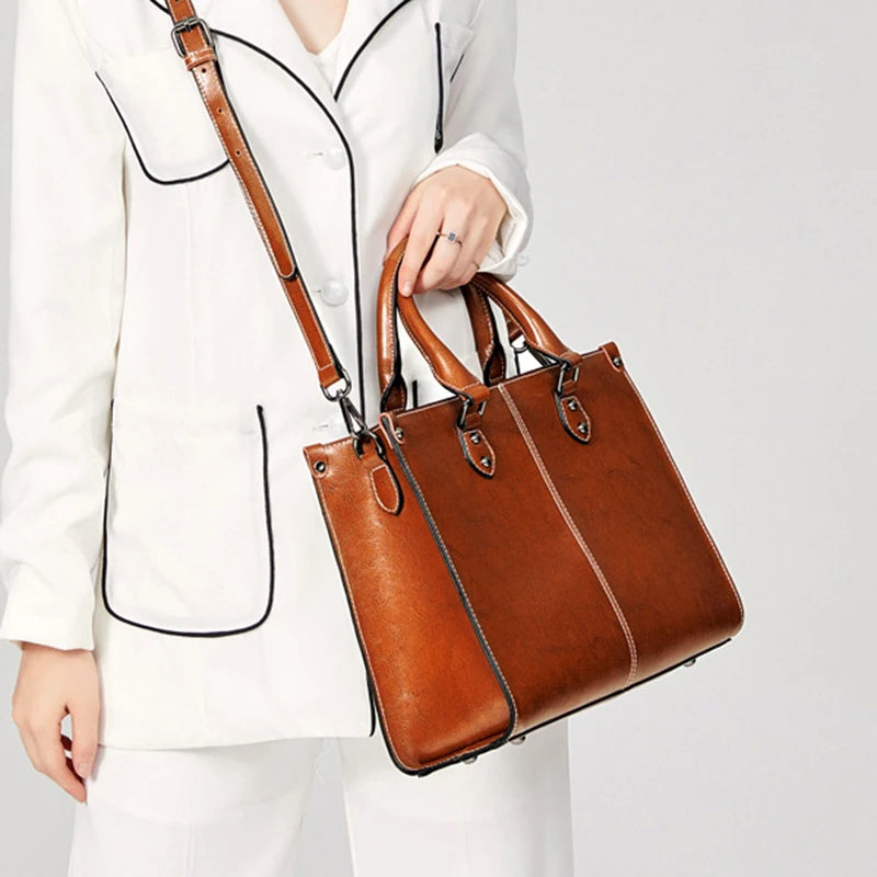 Women Handbag Cross body Shoulder Bag Genuine Leather Shopping Bags