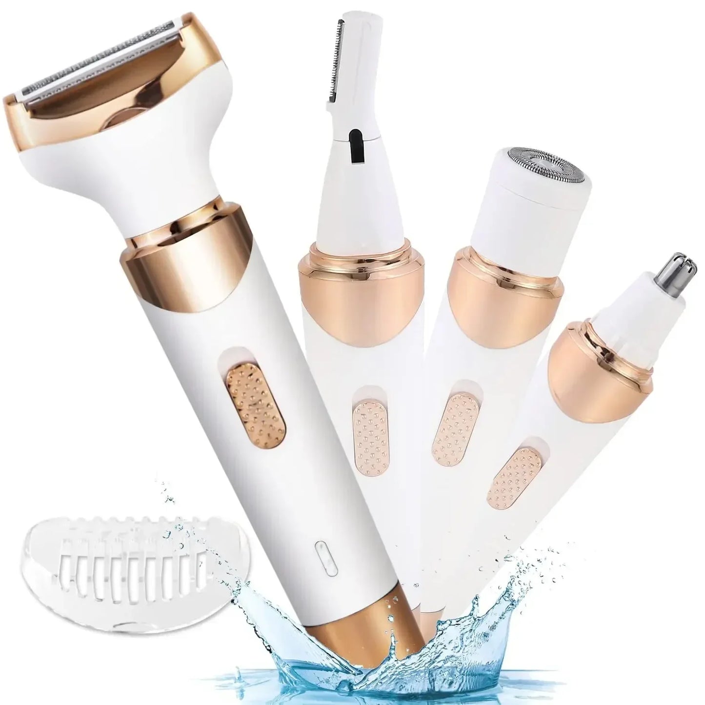 Electric Shaver for Intimate Care of Women's 4in1 Armpit Hair Private Area Pubic Hair Trimmer
