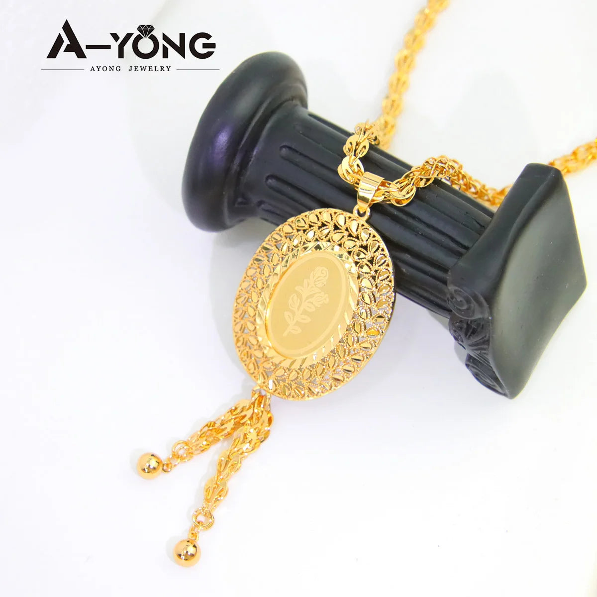 Necklace 21k Gold Plated Luxury Wedding Party set