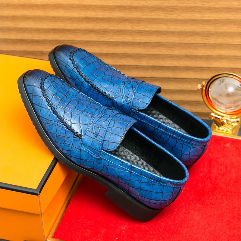 Luxury Loafers Men Slip-On Business,Office and Wedding Dress Driving Shoes