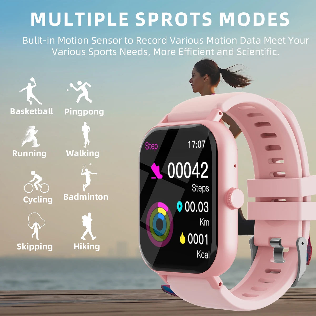 Bluetooth Call Smart Watch Full Touch Screen Sports Fitness Pedometer Smartwatch for Android iPhone