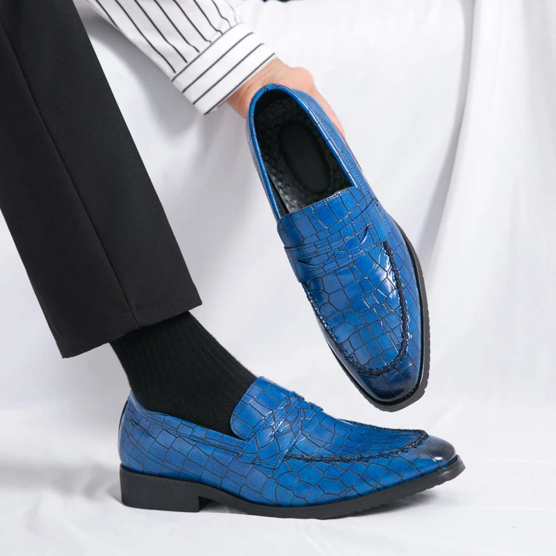 Luxury Loafers Men Slip-On Business,Office and Wedding Dress Driving Shoes
