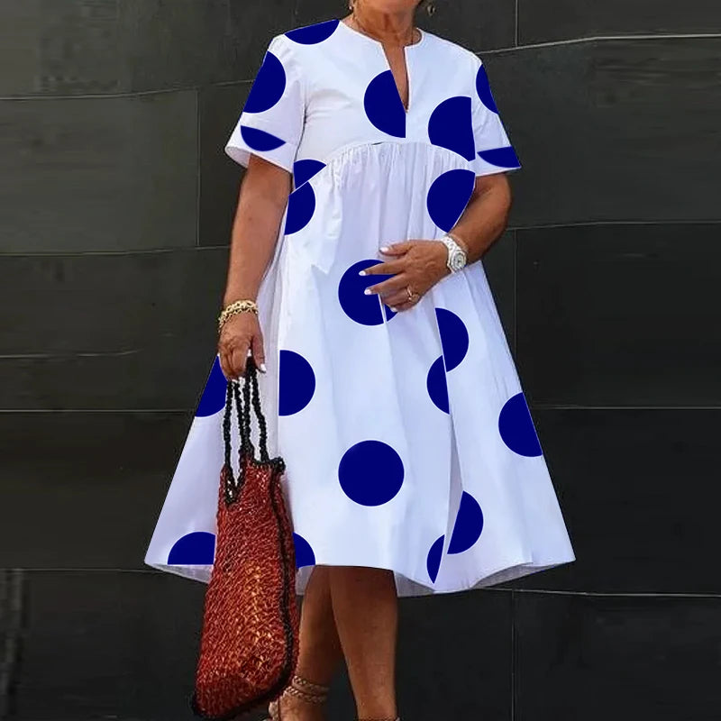 Plus Size Maxi Long Neck Party/Outing Elegant Dress