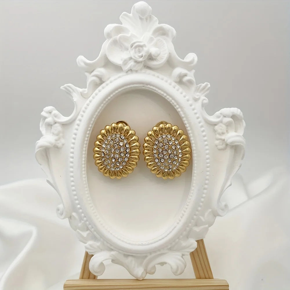 Women Necklaces Earrings Ring Bracelet 4Pcs Jewelry Sets