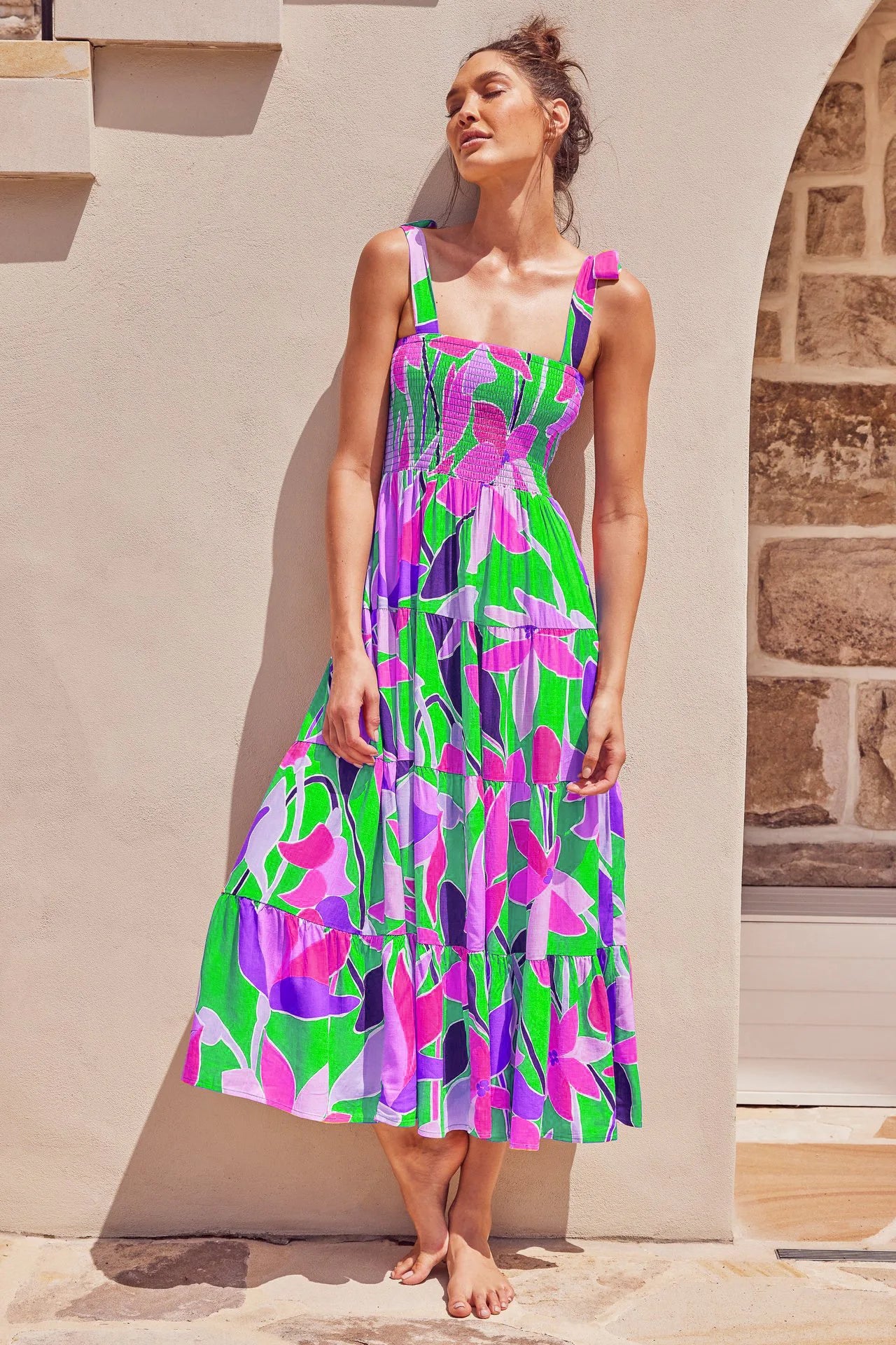 Sexy Sleeveless Hot Girl Strap Long Casual Comfortable Dress For Women