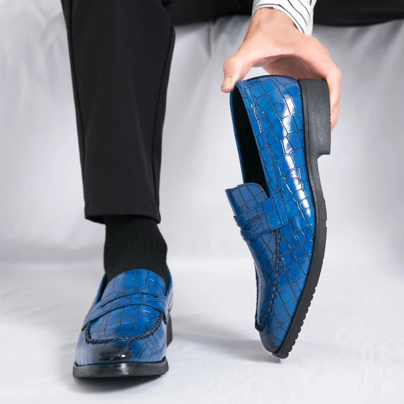 Luxury Loafers Men Slip-On Business,Office and Wedding Dress Driving Shoes