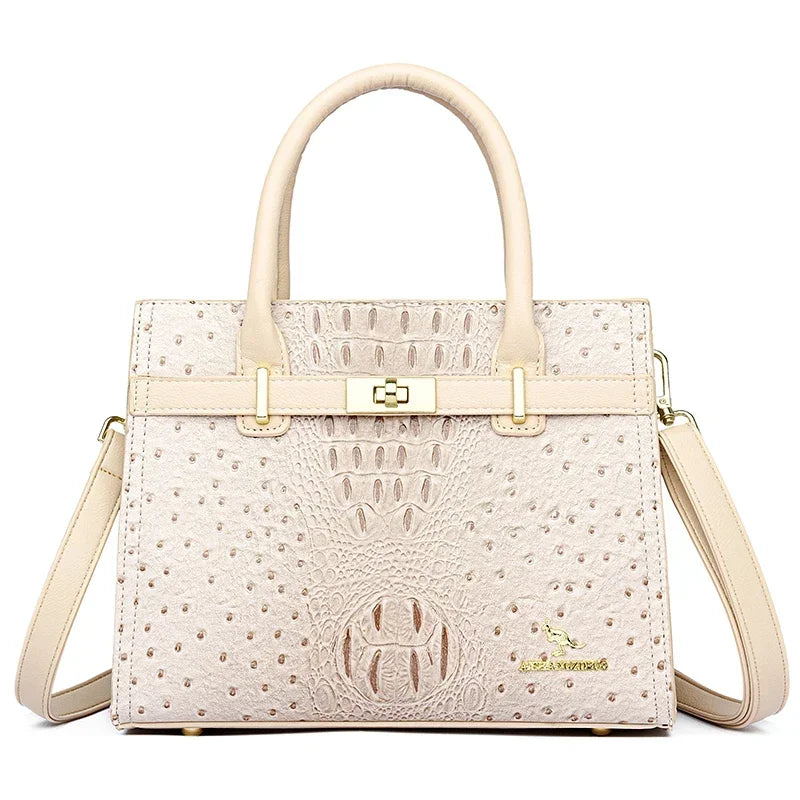 Shoulder Bag Soft Leather Designer Handbag With Large Capacity