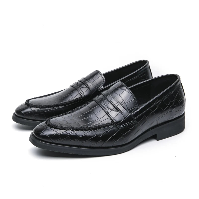 Luxury Loafers Men Slip-On Business,Office and Wedding Dress Driving Shoes