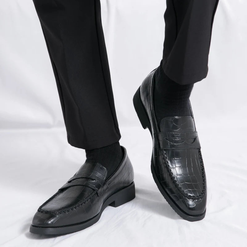 Luxury Loafers Men Slip-On Business,Office and Wedding Dress Driving Shoes