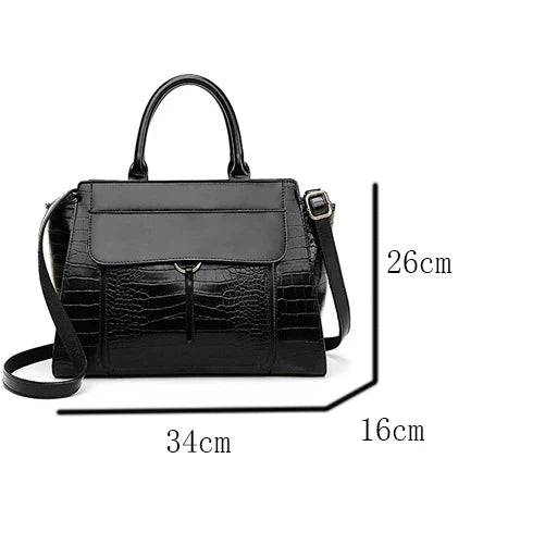 Brand Crocodile pattern Leather luxury Handbags Designer High Quality alligator large capacity Lady Shoulder Crossbody Bag