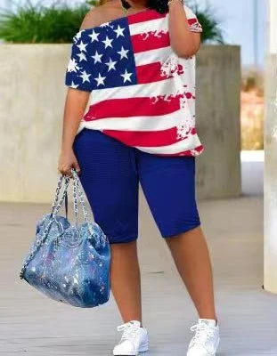 Summer Two Piece Sets Streetwear Half Pants Suits