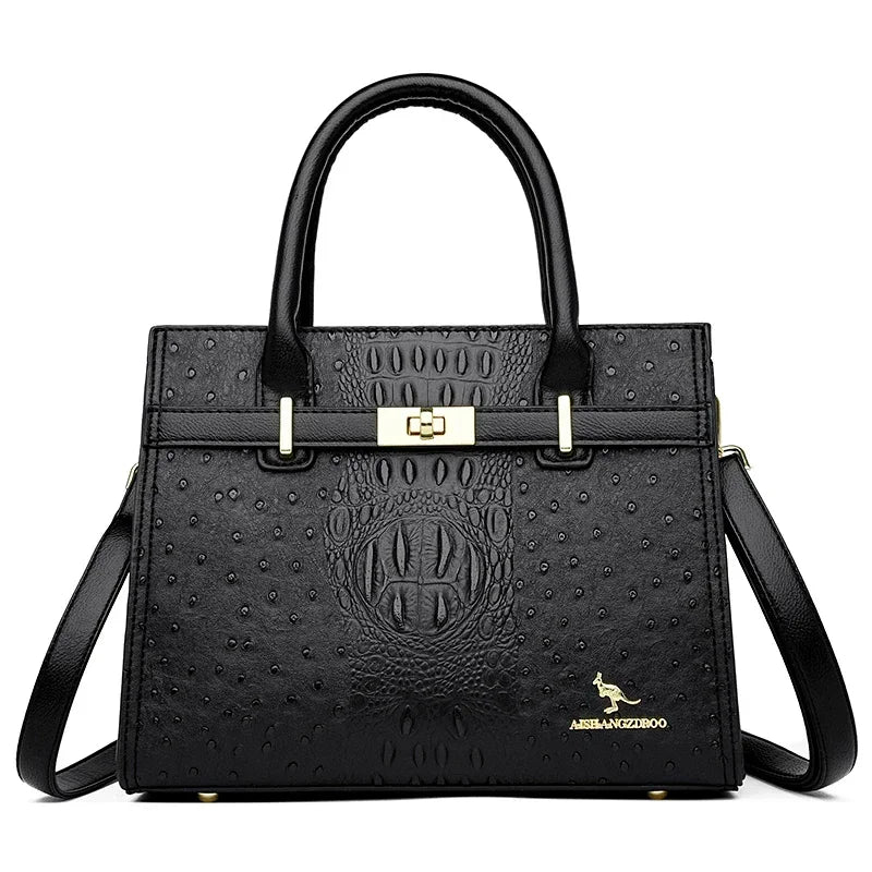 Shoulder Bag Soft Leather Designer Handbag With Large Capacity