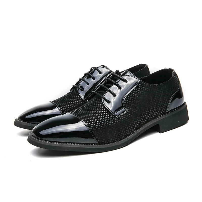 Oxfords Leather Lace Up Wedding Party Luxury Shoes for Men