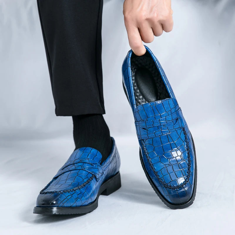 Luxury Loafers Men Slip-On Business,Office and Wedding Dress Driving Shoes