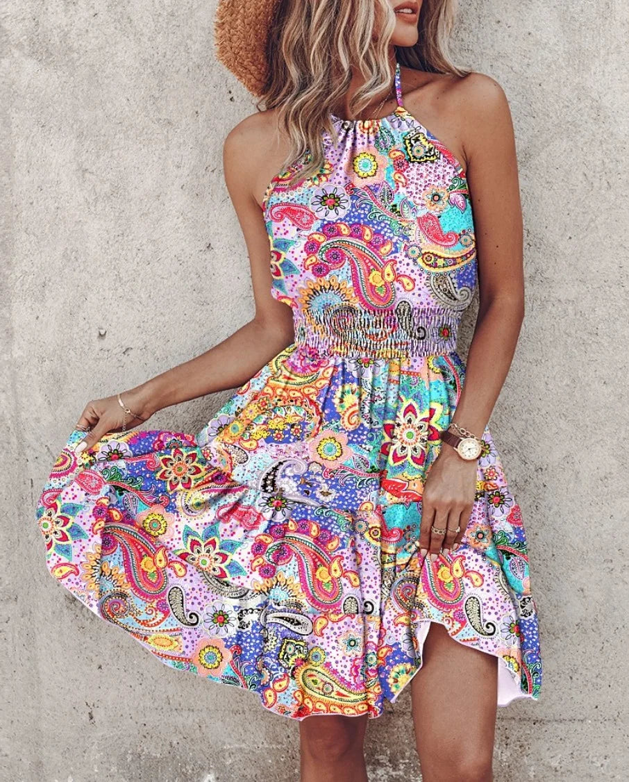 Backless Dress Women Summer Sexy Sleeveless Party Clothes