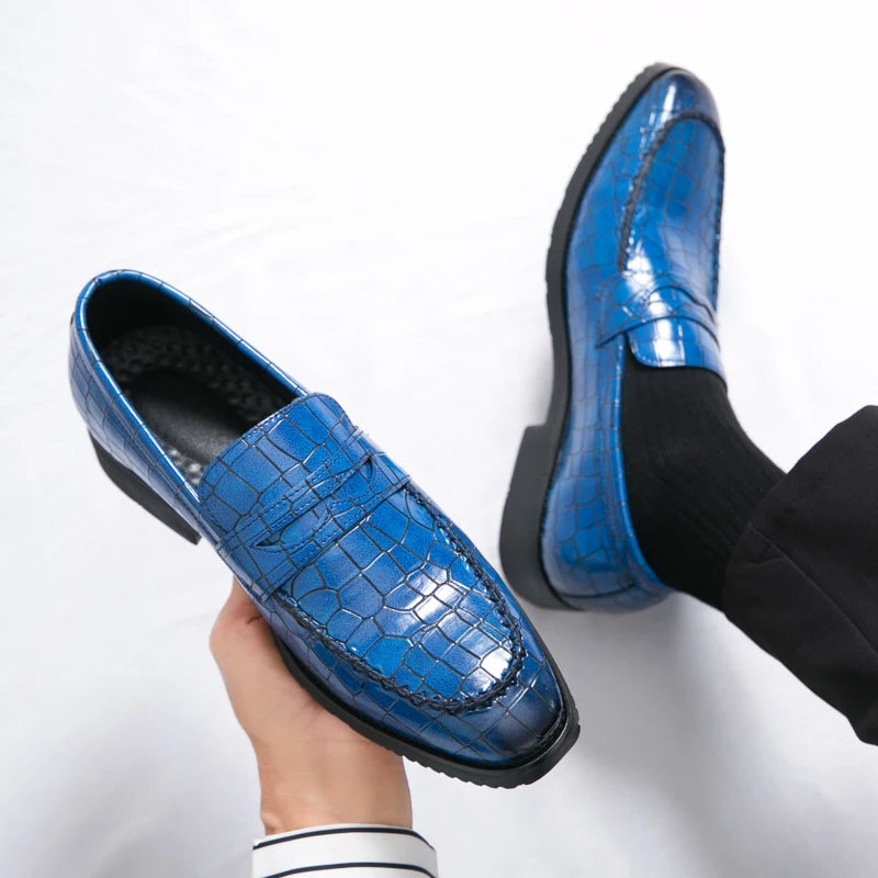 Luxury Loafers Men Slip-On Business,Office and Wedding Dress Driving Shoes