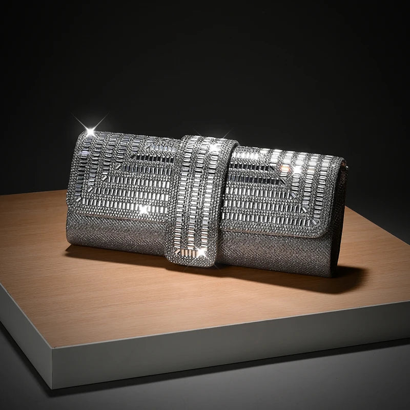 Diamond Hand Bag Women Crystal Party Bridal Clutch Wedding Party andDinner Handbag For Women
