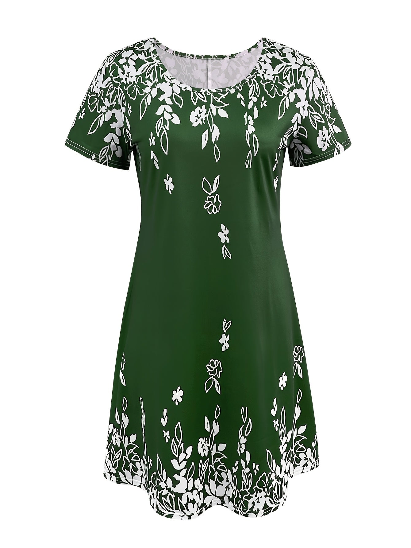 Vintage Short Sleeve Dress For Spring & Summer