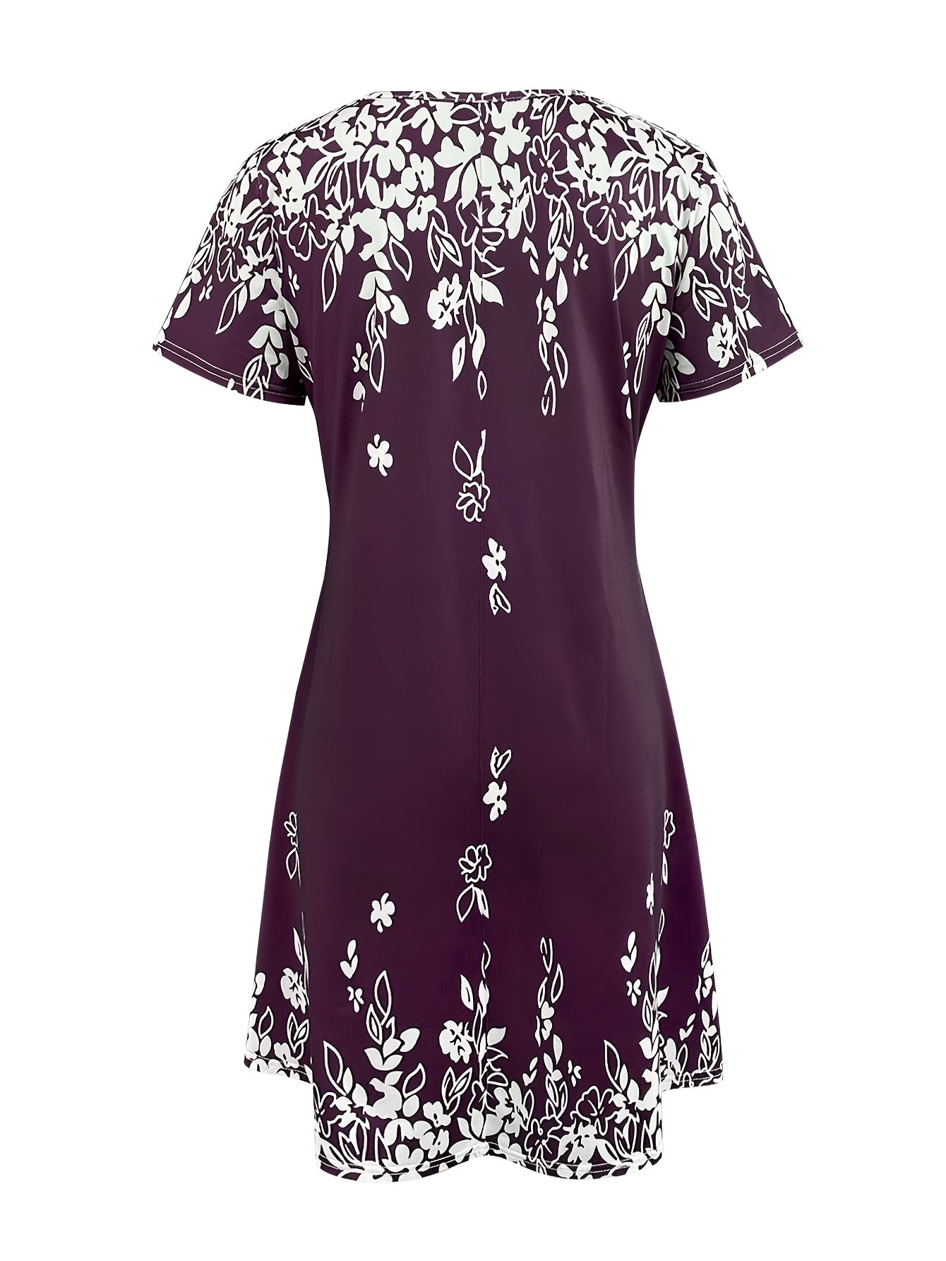 Vintage Short Sleeve Dress For Spring & Summer