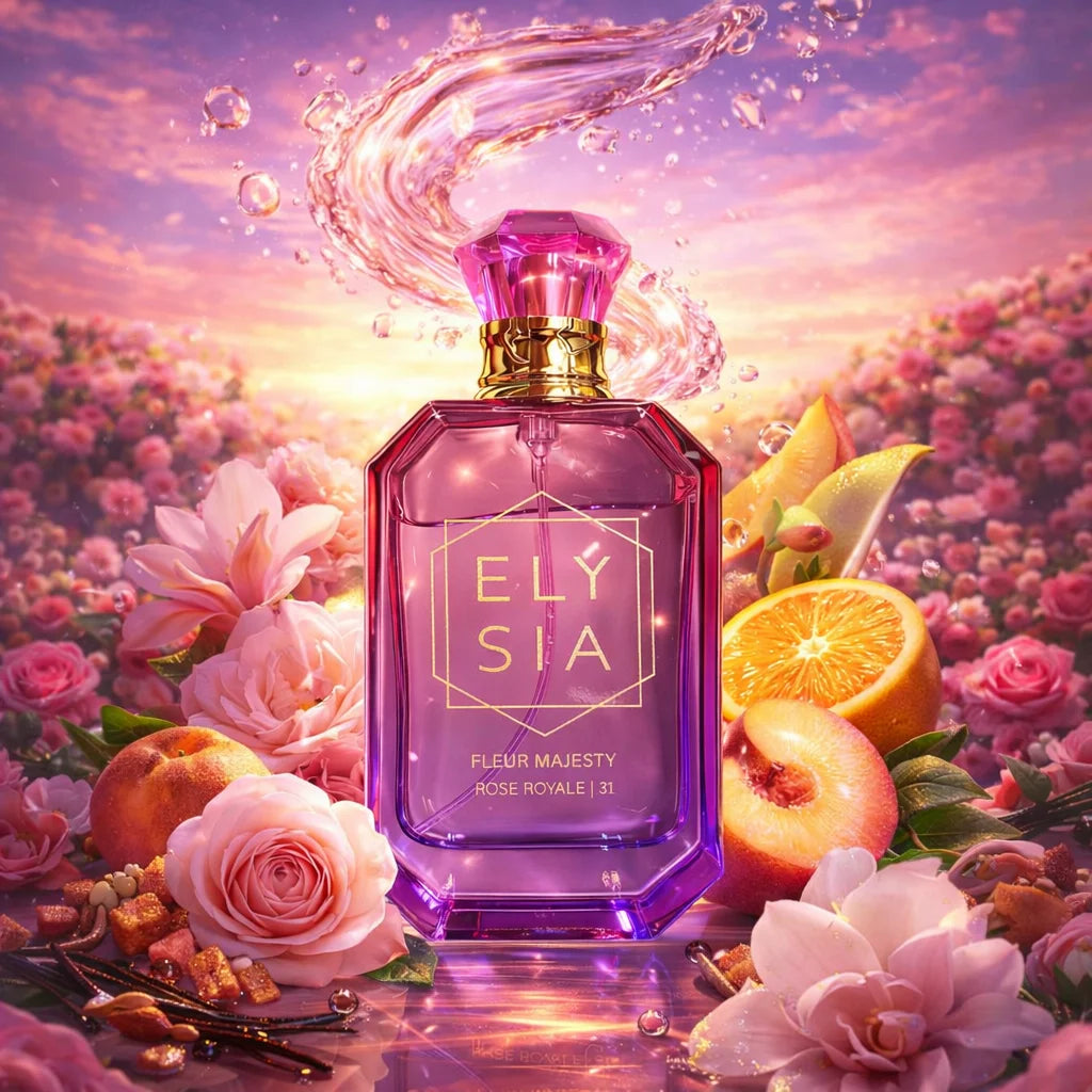 CLIVE Doris Elysia flower majestic Rose Royal 50ML Perfume water Women Floral fruity vanity long hold