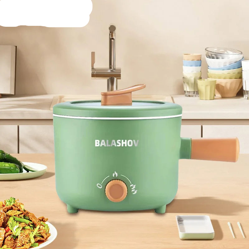 Mini Electric Cooker Multi-functional Cooking Pot Non-stick Frying Pan Ramen Dormitory Small Electric Hot Pot Cooker 220V